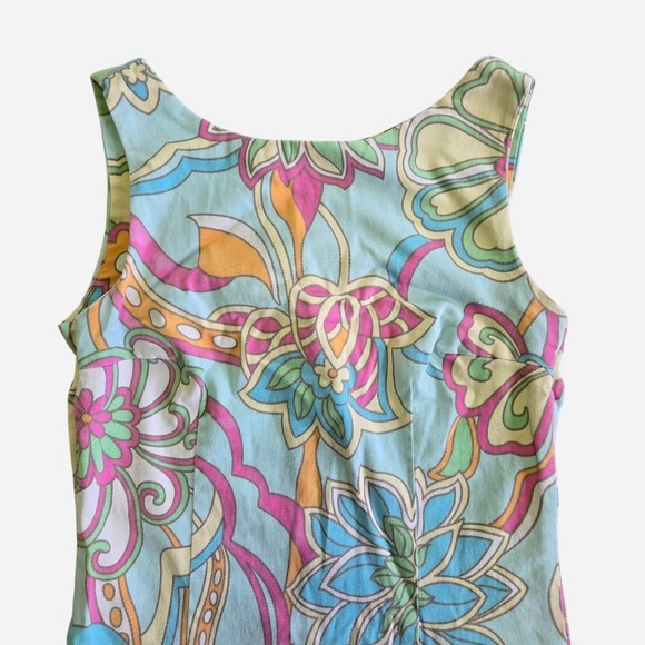 Dresses & Skirts - Funky pastel print body con midi dress. United Colors of Benetton.